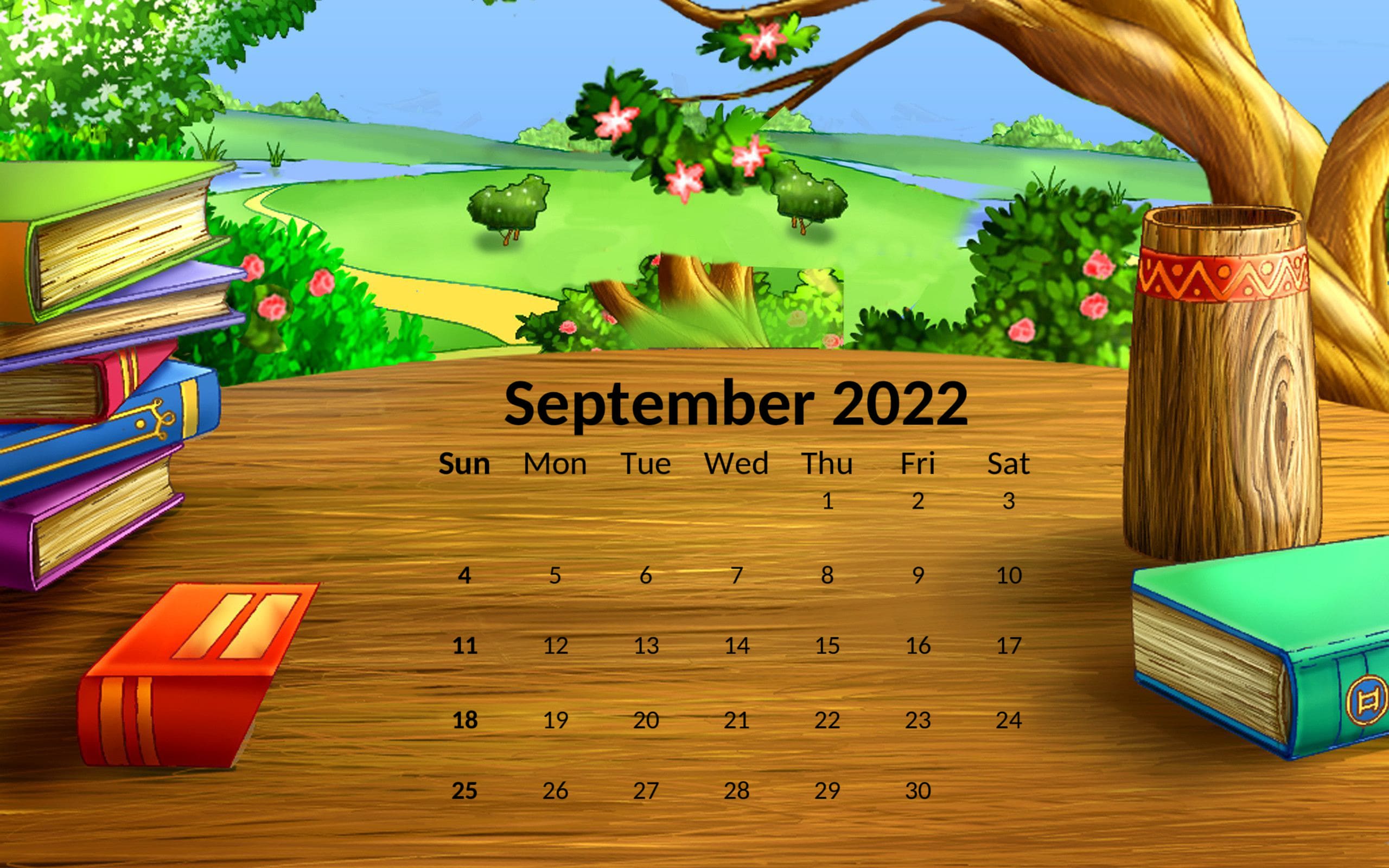 Cute September Calendar