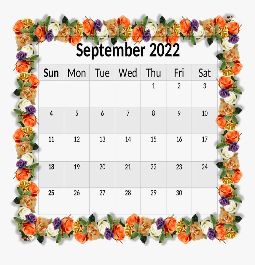 September 2022 Calendar Cute