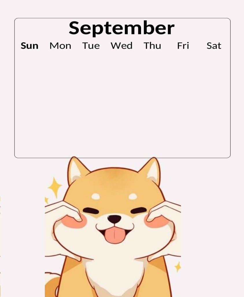 Cute Calendar 