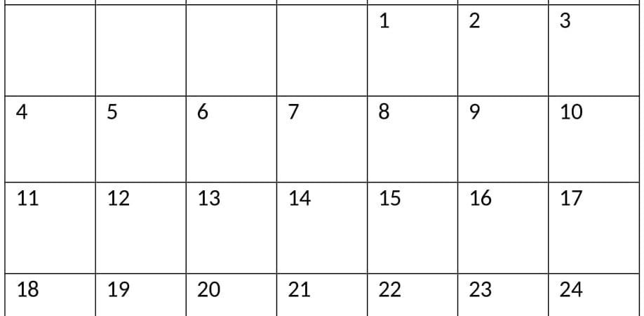 2022 December Calendar