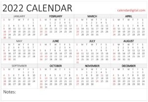2022 Calendar Year