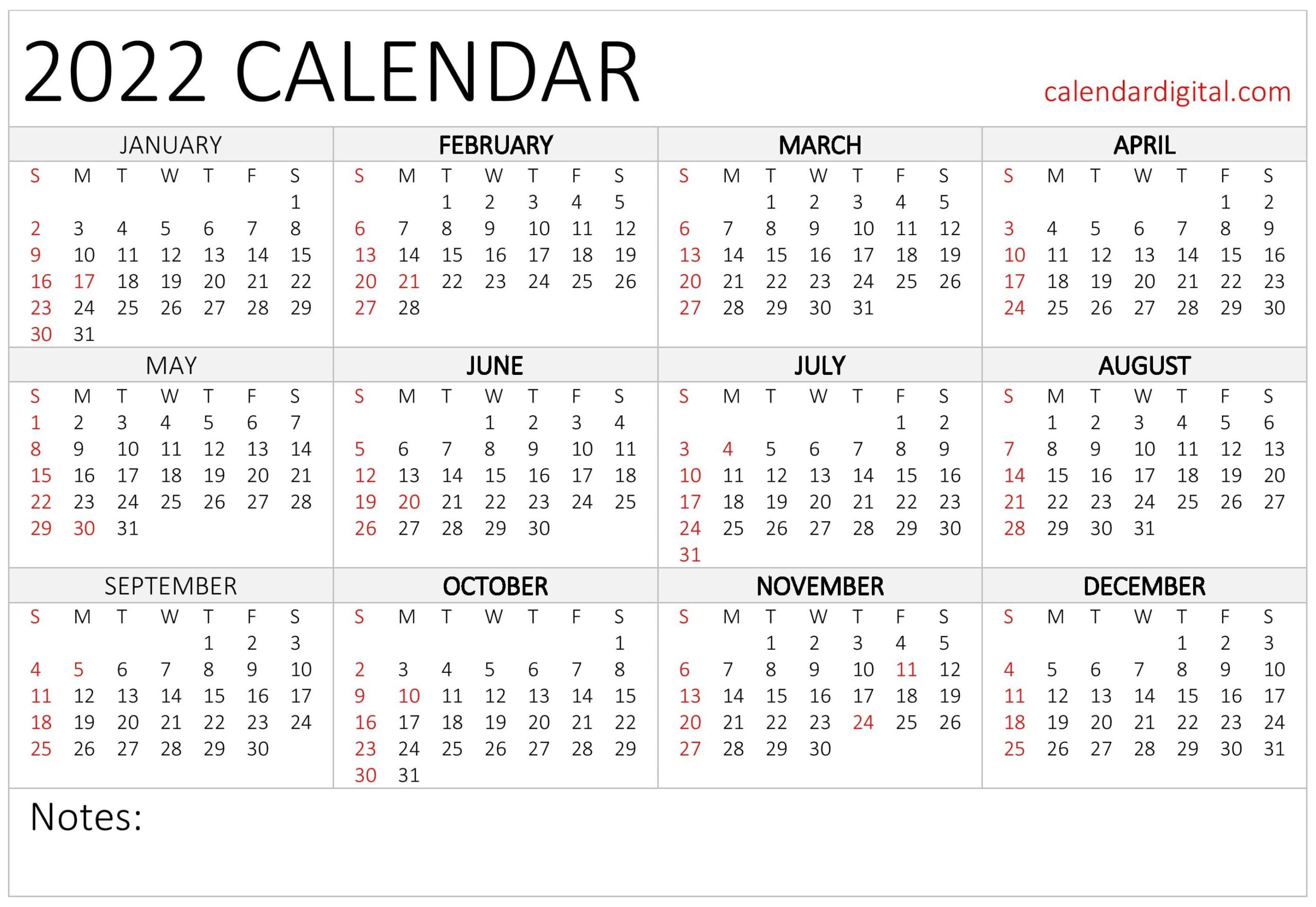 2022 Calendar Year