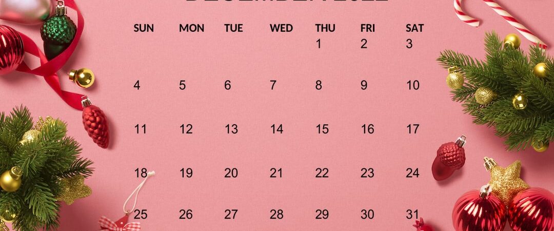 December 2022 Calendar Cute
