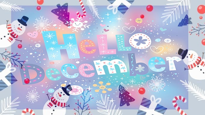 Cute Hello December Images