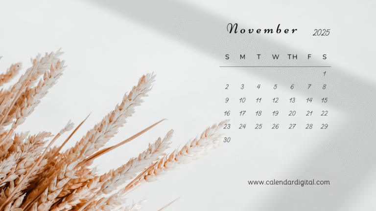 November 2025 Printable Calendar Free Download