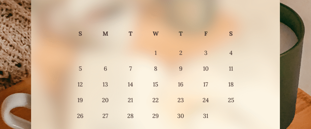 October Calendar 2025