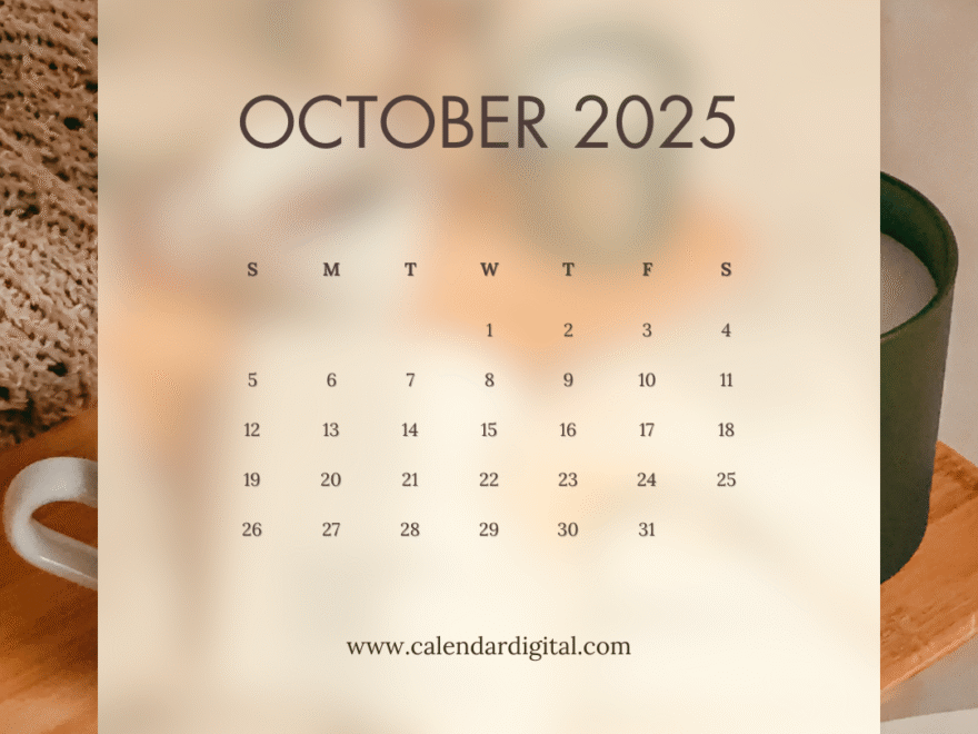 October 2025 Printable Calendar with Holidays – Free PDF Calendar Template 1 October Calendar 2025