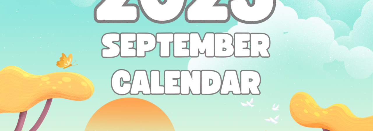 September 2025 Calendar Green Yellow