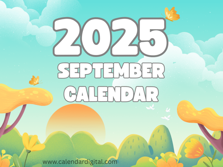 September 2025 Calendar with Holidays: Plan Your Month with Ease 1 September 2025 Calendar Green Yellow