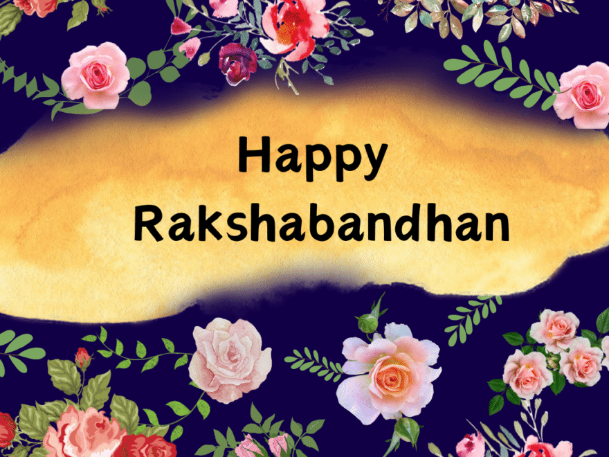 Raksha Bandhan Floral Picture for Instagram