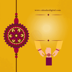 Happy Raksha Bandhan Yellow and Purple Traditional Template