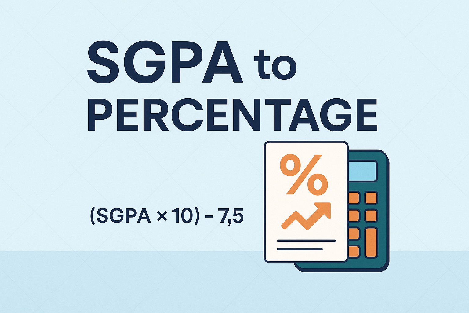 SGPA to Percentage Converter Online