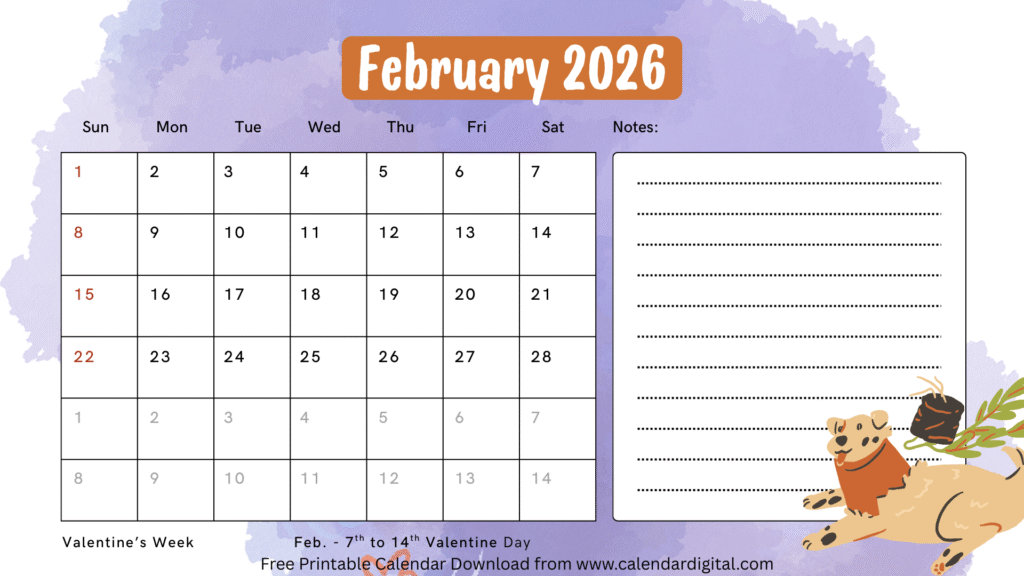 February 2026 Calendar